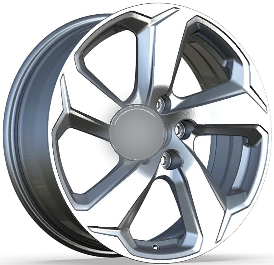 F615665 18 inch 5x112 wheel Matte Black + Lathe