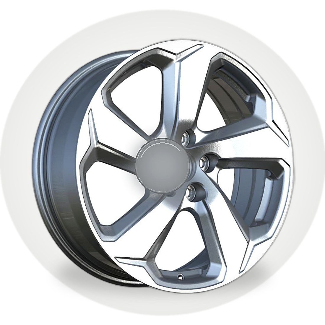 F615665 18 inch 5x112 wheel Matte Black + Lathe
