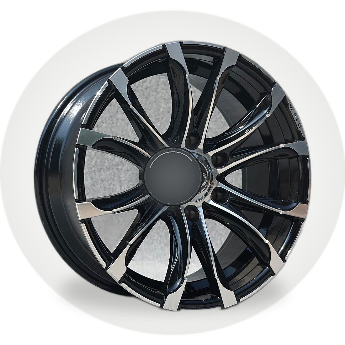 F87H3030F 18 inch 5x112 wheel Black Machine Face