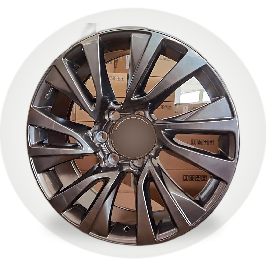 F87H871F 18 inch 6x139.7 wheel Bright Black