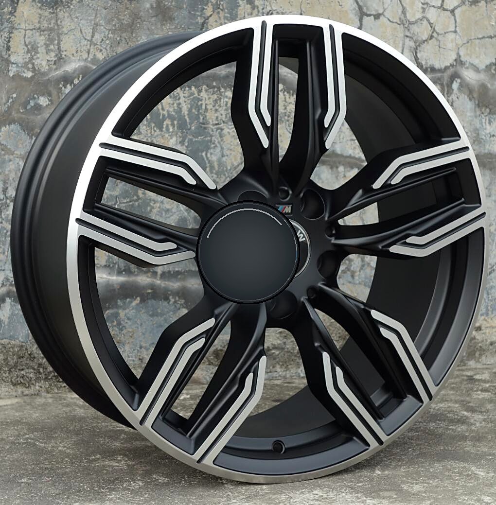 F32FBX170 18 inch 5x112 wheel Black Machine Face